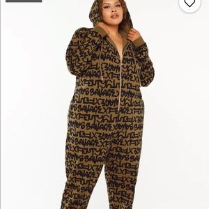 Best Selling Forever Savage Hooded Onesie size 2xl